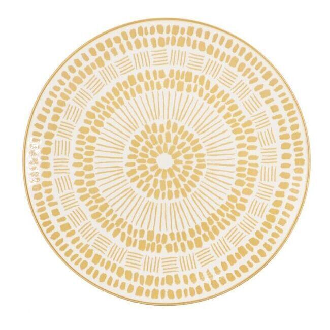 Plato de 27 cm estampado amarillo