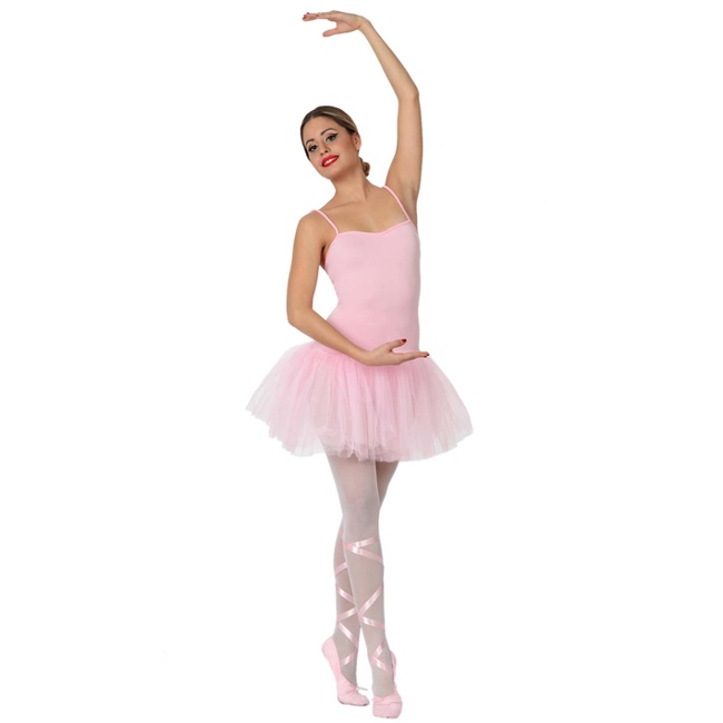 Disfraz de bailarina rosa con tutú