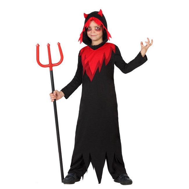 Disfraz de diablo con túnica para niño