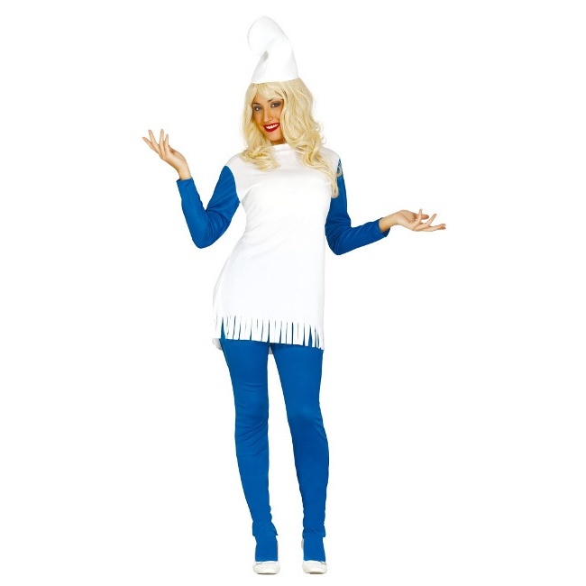 Disfraz de enanito azul para mujer