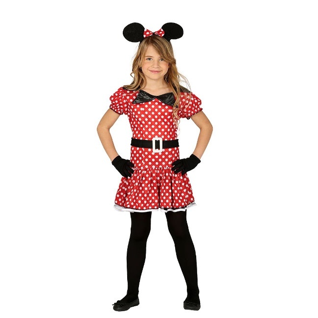 Disfraz de ratoncita con vestido infantil