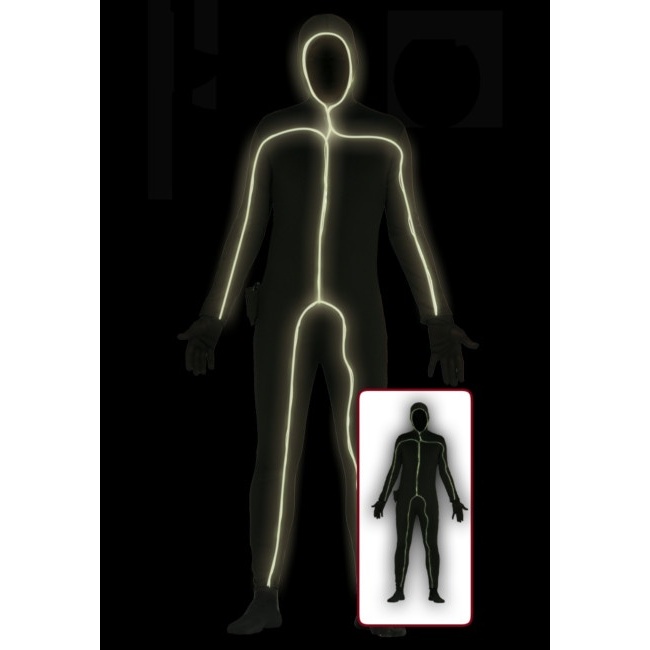 Disfraz de silueta luminosa para hombre
