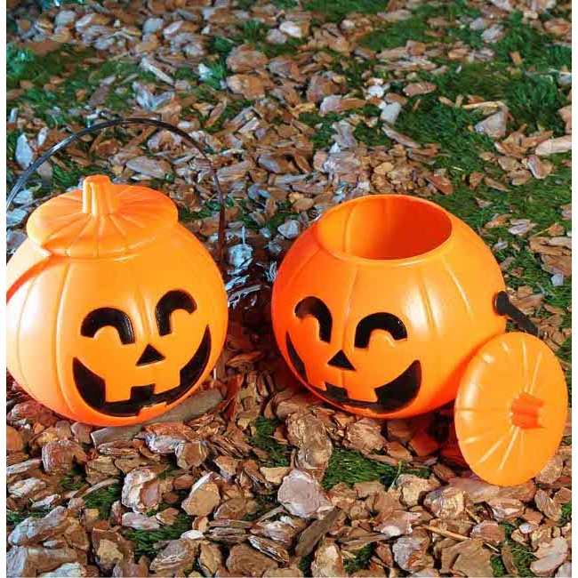 Cubo de calabaza con tapa de 17 cm