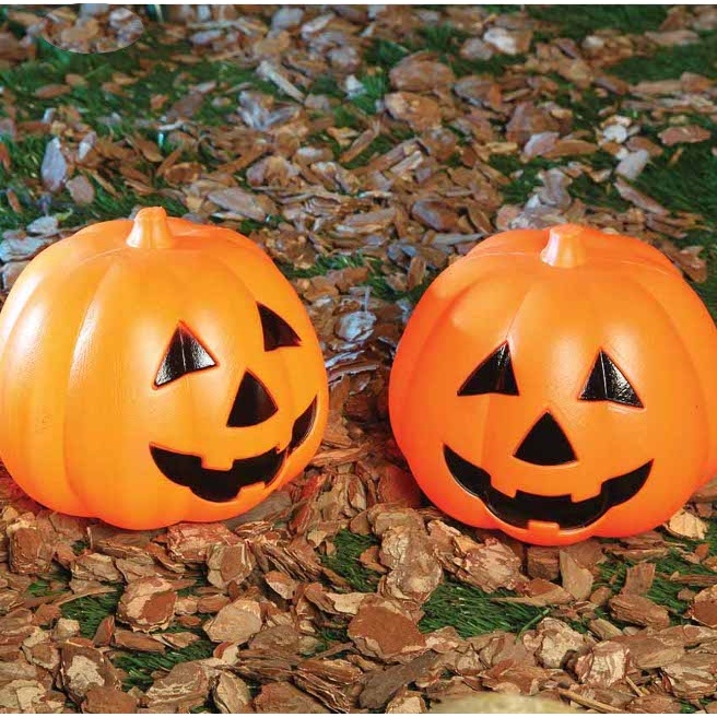 Calabaza con luz 15 cm