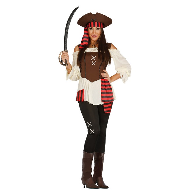 Disfraz de pirata Morgan para mujer