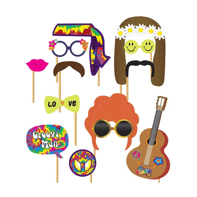 Kit para photocall hippie - 12 unidades