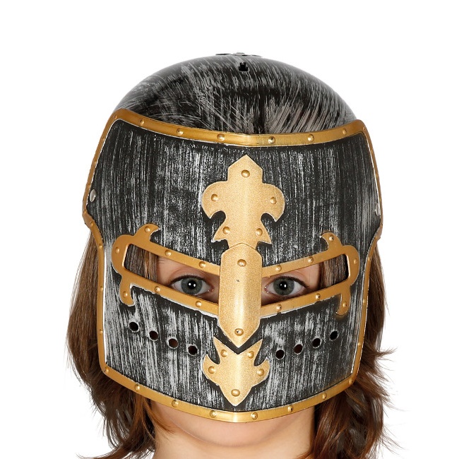 Casco de caballero medieval infantil - 58 cm