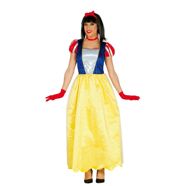 Disfraz de princesa del bosque con vestido largo para mujer
