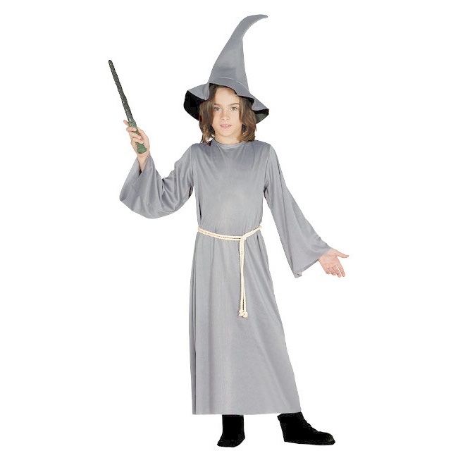 Disfraz de mago gris para niño