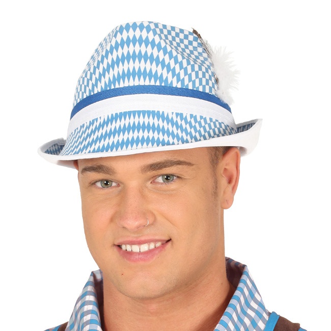Sombrero de tirolés azul - 55 cm