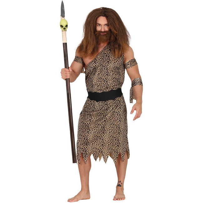 Disfraz de troglodita prehistórico para adulto