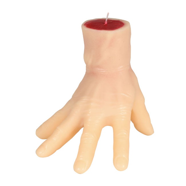 Vela con forma de mano - 15 cm