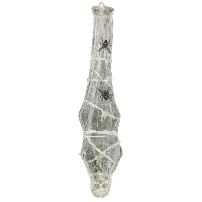 Colgante de esqueleto en telaraña con luz - 120 cm