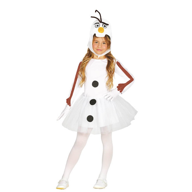 Disfraz de muñeco de nieve para niña