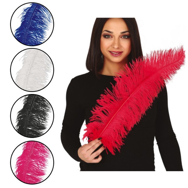Plumas de aveztruz de 50 cm - 1 unidad