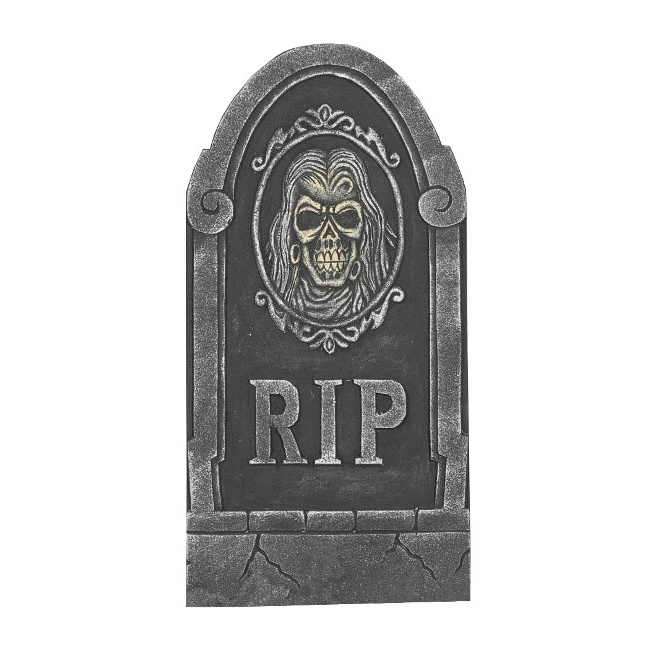 Lápida decorativa RIP - 32 x 65 cm