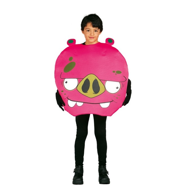 Disfraz de cerdo rosa de angry birds infantil