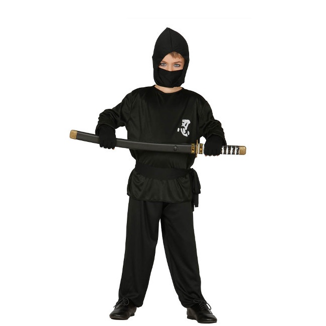 Disfraz de ninja negro infantil
