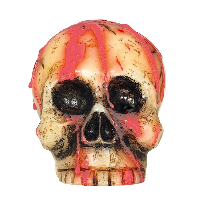 Vela de calavera sangrienta - 10 cm