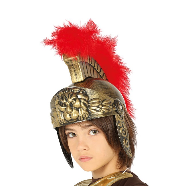 Casco de romano dorado infantil - 54 cm