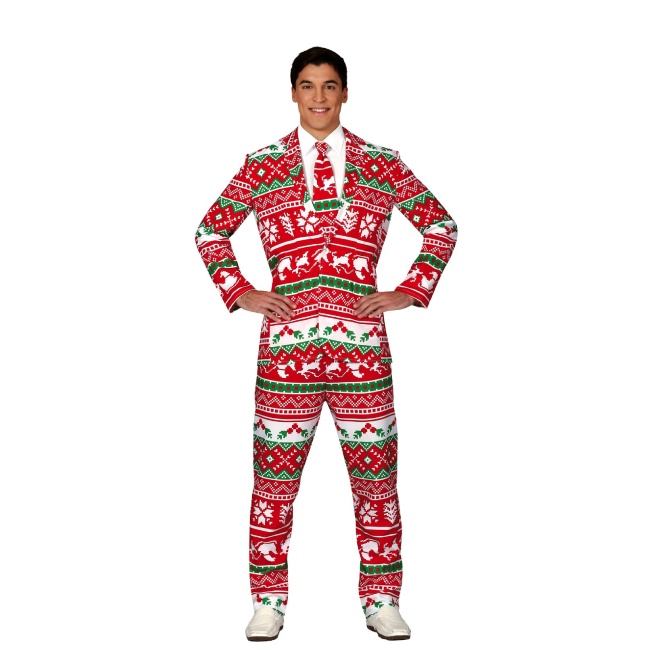 Disfraz de traje navideño para hombre