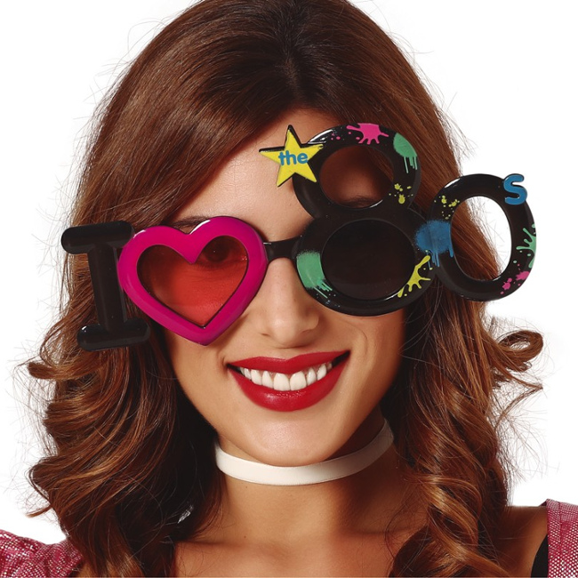 Gafas años 80 love