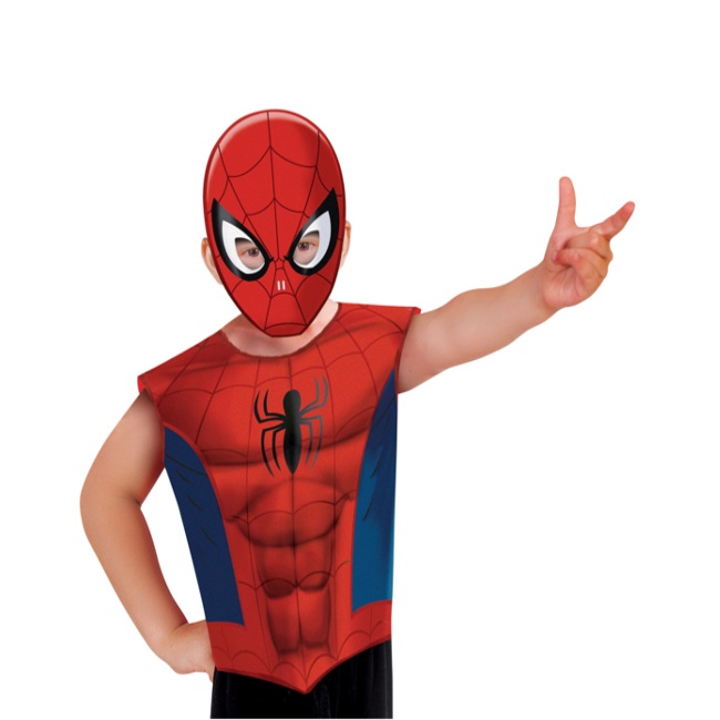 Disfraz de Spiderman con camiseta y careta para niño