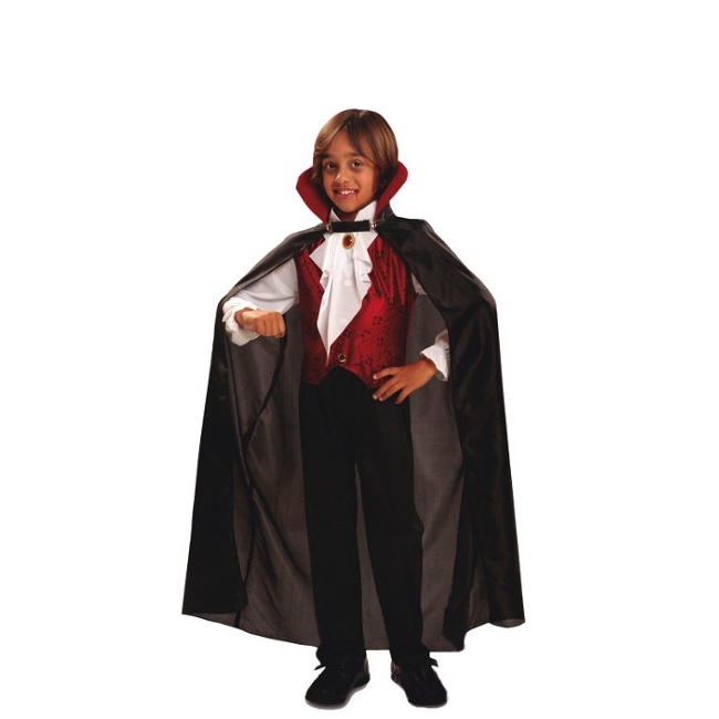 Disfraz de vampiro con capa larga para niño