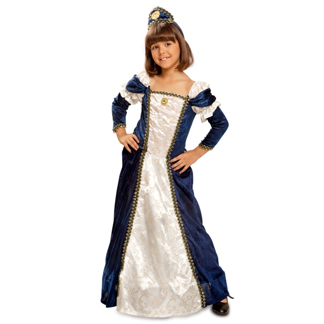 Disfraz de princesa medieval con tocado