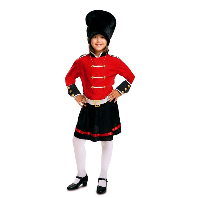 Disfraz de guardia real para niña