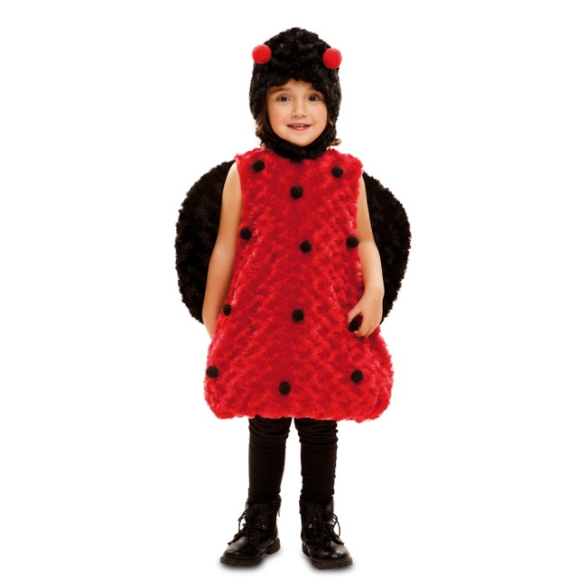 Disfraz de mariquita con capucha infantil