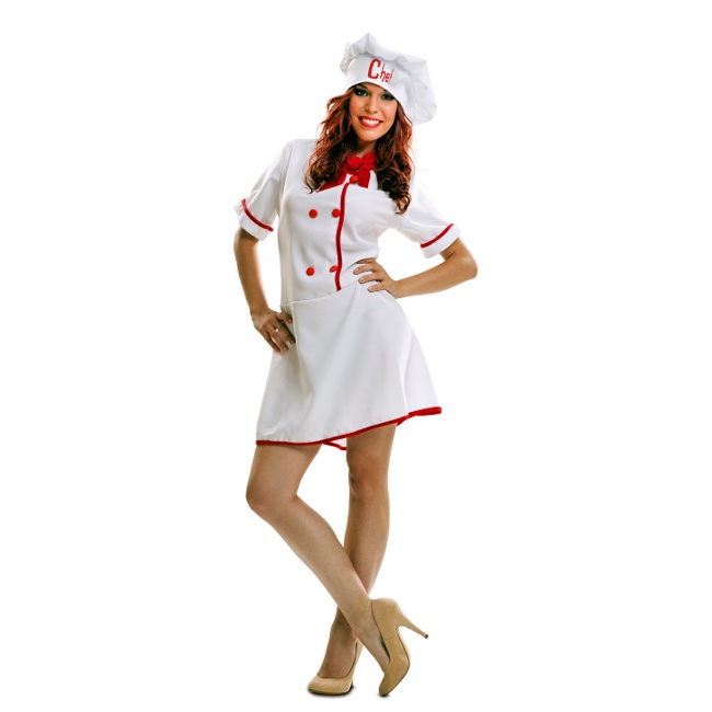Disfraz de chef para mujer