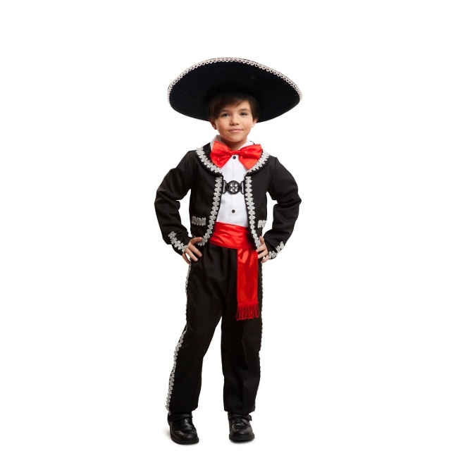 Disfraz de mariachi negro para niño