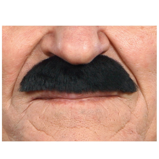 Bigote negro mediano