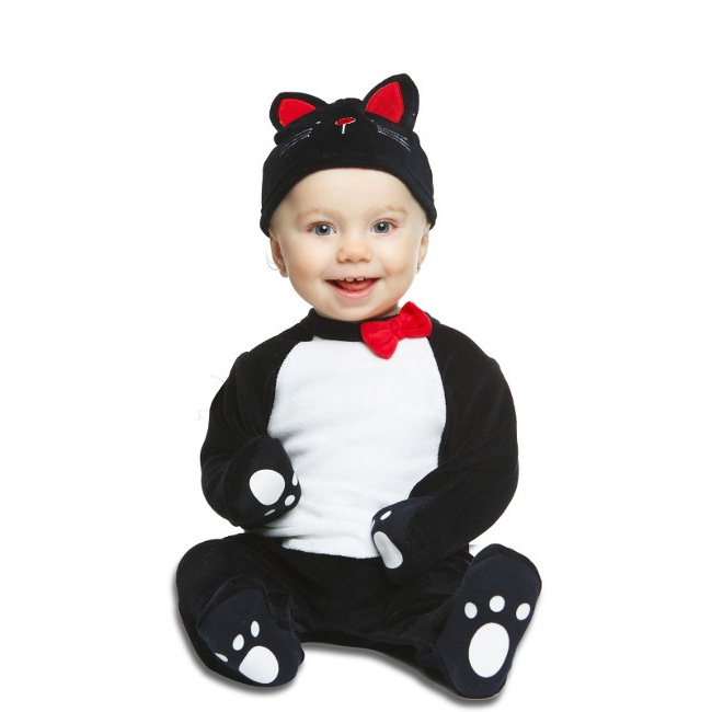 Disfraz de gato negro para bebé