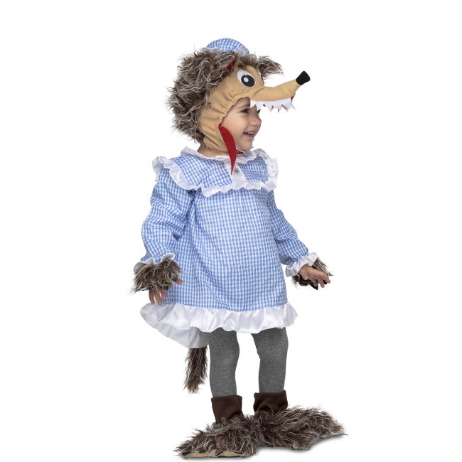 Disfraz de lobo vestido de abuelita para bebé