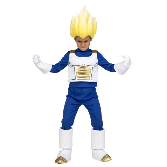 Disfraz de Vegeta Saiyan con accesorios en caja para niño