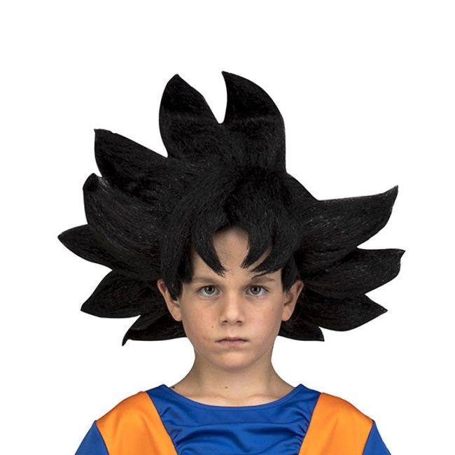 Peluca de Son Goku en caja para niño