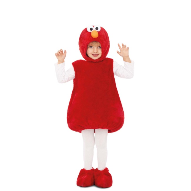 Disfraz de Elmo de Barrio Sésamo de peluche infantil