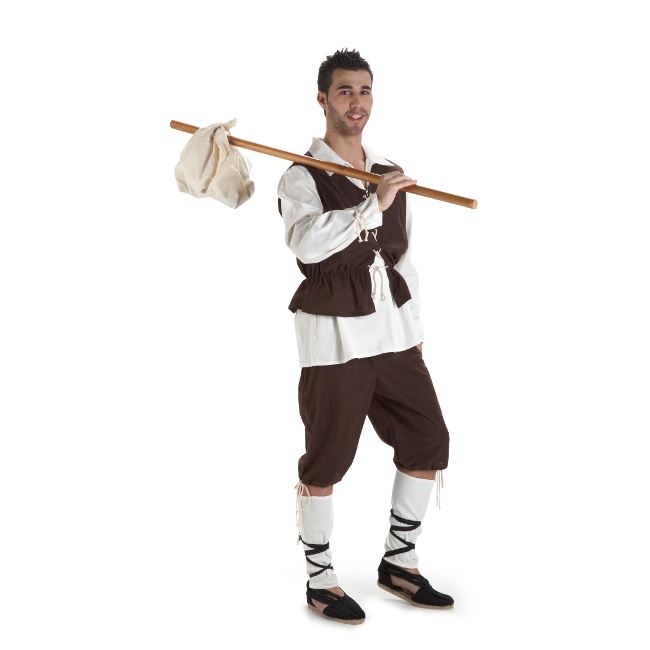 Disfraz de escudero medieval para hombre