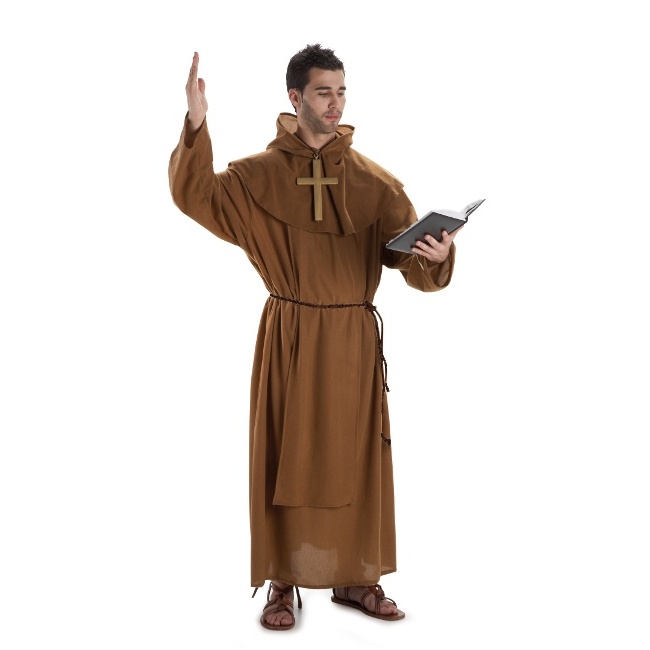 Disfraz de fraile para hombre