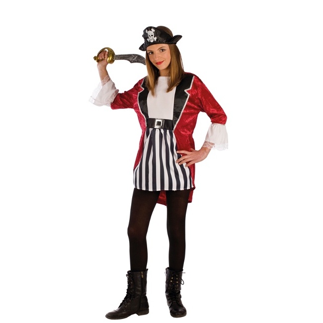 Disfraz de pirata corsario inglés para niña