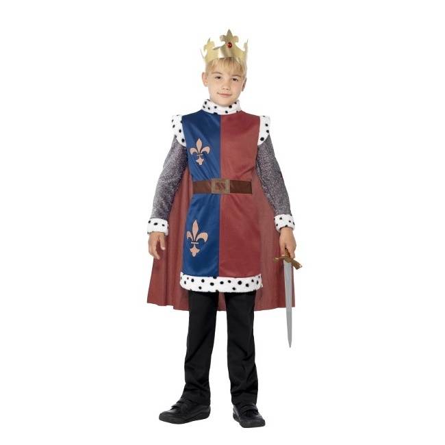 Disfraz de rey Arturo para niño