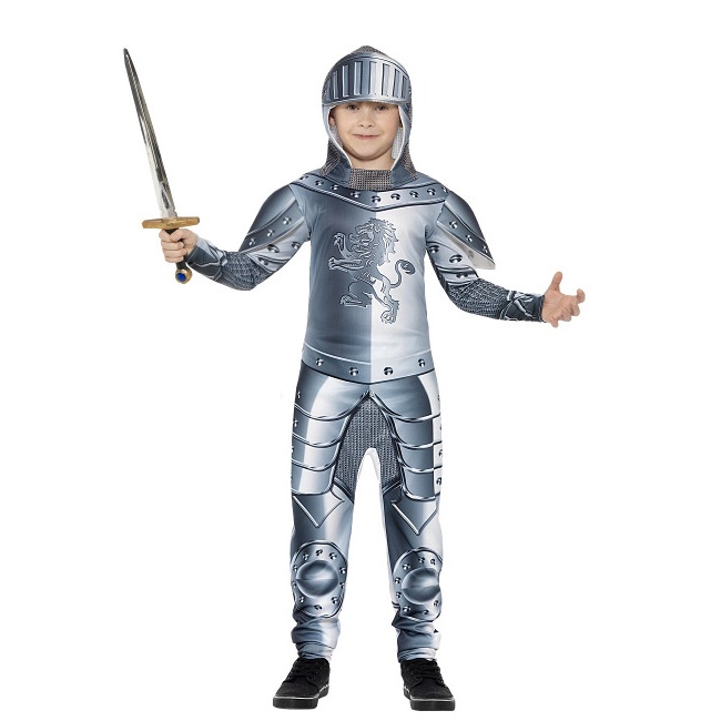 Disfraz de caballero medieval con armadura infantil
