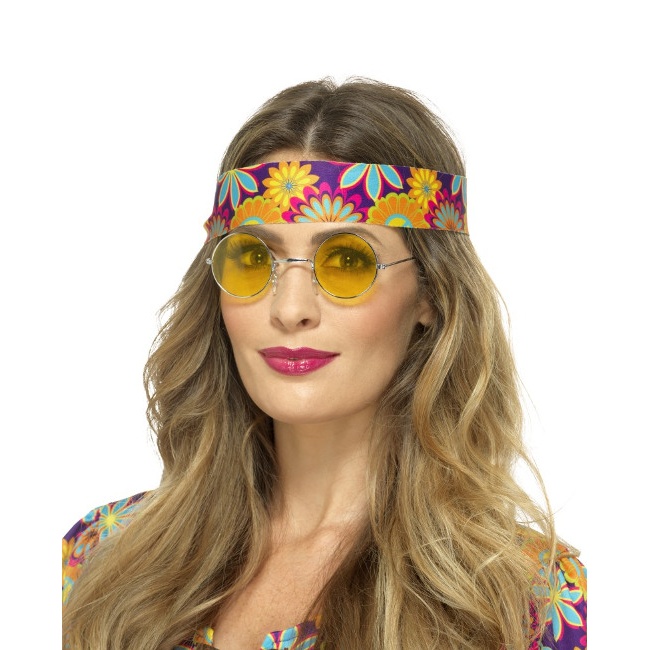 Gafas hippie amarillas
