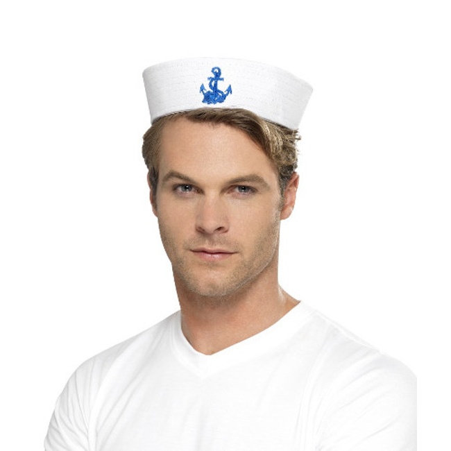 Gorro marinero con ancla - 56 cm