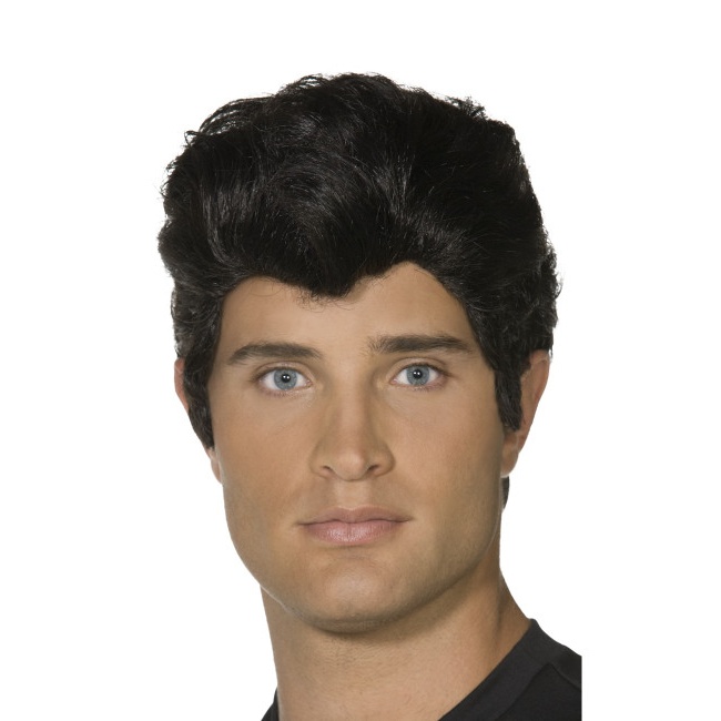 Peluca negra de Danny de Grease