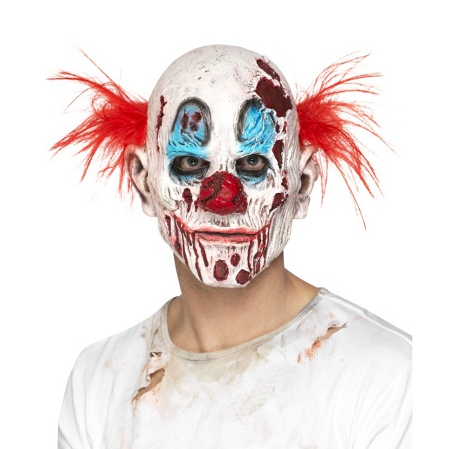 Máscara de payaso con cara quemada