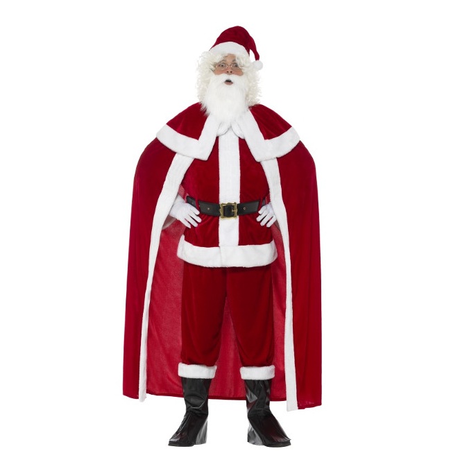 Disfraz de Papá Noel con capa