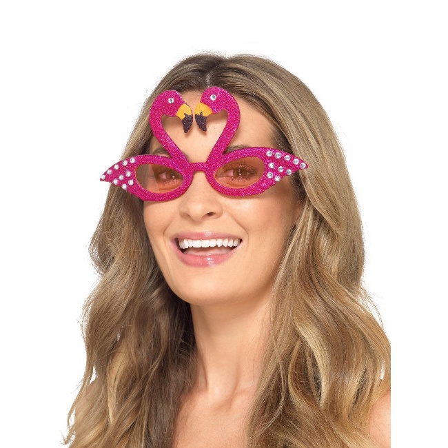 Gafas de flamencos con purpurina